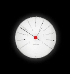 Arne Jacobsen Clocks Barometer Ø12 cm i hvid | Køb her