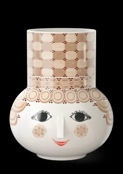 Bjørn Wiinblad Vase H35 cm i sand fra serien Olga | Køb her