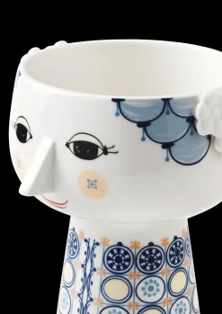 Bjørn Wiinblad Vase H18.5 cm i blå fra serien Eva | Køb her