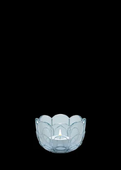 Holmegaard Lily Fyrfadsstage Ø7 cm blue iris | Køb nu