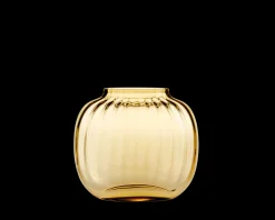 Holmegaard Primula Oval Vase H12.5 amber | Køb her