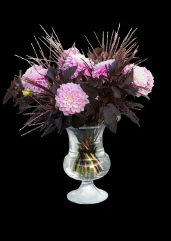 Holmegaard Vase H24 cm i klar fra serien Old English