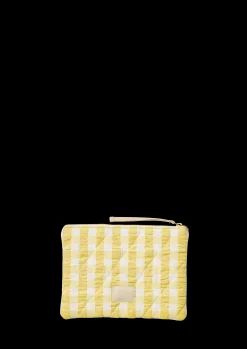 JUNA Bæk&Bølge Dalila Toiletbag 20x14 cm gul/hvid | Køb her