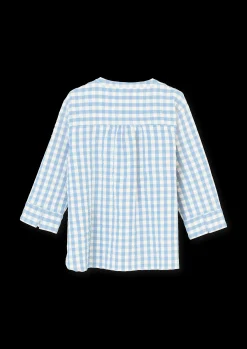 JUNA Bæk&Bølge Irene bluse XS lys blå/hvid | Køb her