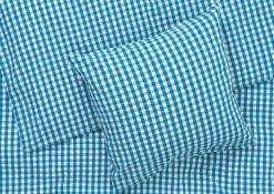 JUNA Bæk&Bølge Sengetøj 200x220 cm blå/birk DK - Køb her