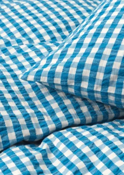 JUNA Bæk&Bølge Sengetøj 200x220 cm blå/birk DK - Køb her