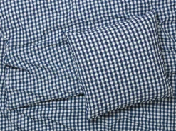 JUNA Bæk&Bølge Sengetøj 140x200 cm mørk blå/hvid | Køb her