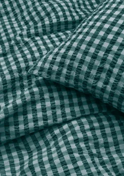 JUNA Bæk&Bølge Sengetøj 140x200 cm grøn/lys blå DK | Køb nu