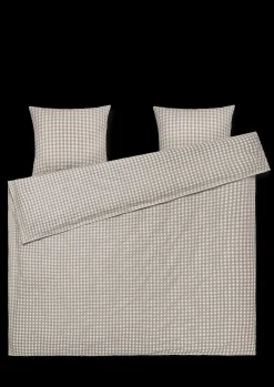 JUNA Bæk&Bølge Sengetøj 220x220 cm grå/birk SE | Køb her