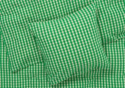 JUNA Bæk&Bølge Sengetøj 200x220 cm grøn/sand DK | Køb her