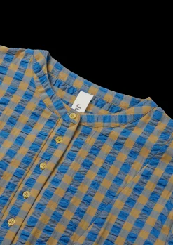 JUNA Bæk&Bølge Sonja dress S/M blå/okker | Køb her