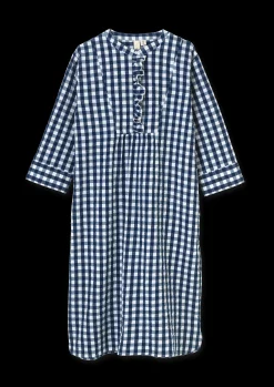 JUNA Bæk&Bølge Sonja kjole XS mørk blå/hvid | Køb her