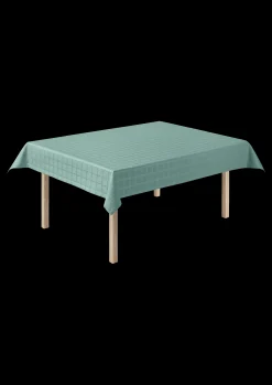 JUNA Damaskdug 150x320 cm i blå fra serien Brick | Køb her