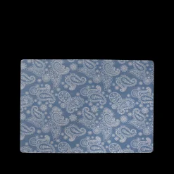 JUNA Dækkeserviet 43x30 cm i blå fra serien Paisley