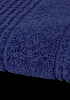 JUNA Håndklæde 70x140 cm i blå fra serien Check | Køb her