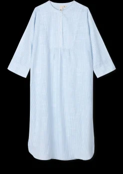 JUNA Monochrome Lines Sonja dress XS lys blå/hvid | Køb her