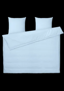 JUNA Monochrome Sengetøj 220x220 cm lys blå SE | Køb her