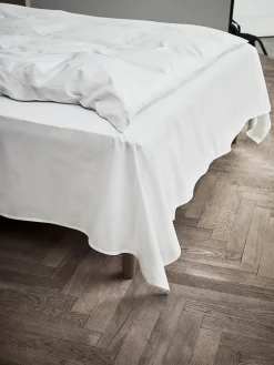 JUNA Percale Fladt lagen 150x250 cm hvid | Køb her