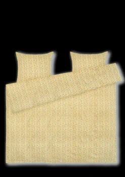 JUNA Pleasantly Sengetøj 220x220 cm gul SE | Køb her