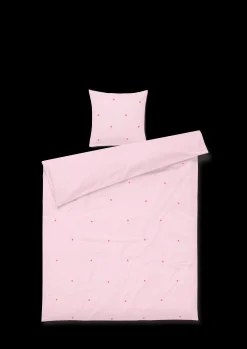 JUNA Sengetøj 140x220 cm i rosa fra serien Daisy | Køb her