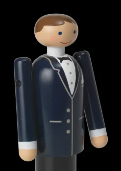 Kay Bojesen Brudgom H12 cm blå/sort/hvid | Køb hos os