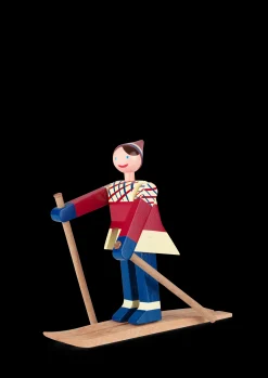 Kay Bojesen Datti, pige Skiløber H15.5 cm i multi | Køb her