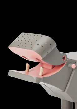 Kay Bojesen Flodhest H9 cm i grå fra serien Other animals