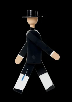 Kay Bojesen Norsk Bunad Mand sort/rød/hvid | Køb her