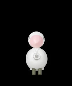 Kay Bojesen Sangfugl Love H15.5 cm hvid/rosa | Køb her