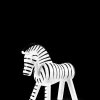 Kay Bojesen Zebra H14 cm i sort fra serien Other animals