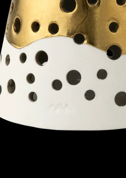 Kähler Fyrfadsstage høj H19 cm i guld fra serien Nobili