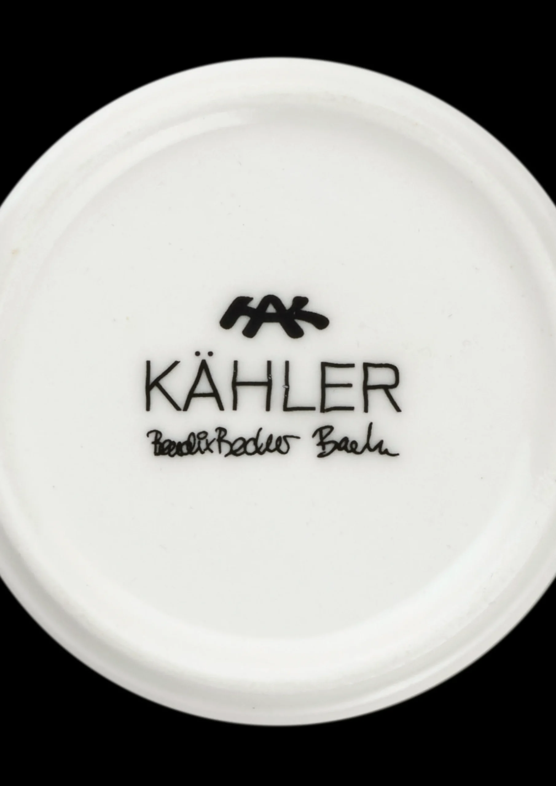 Kähler Fyrfadsstage høj H19 cm i guld fra serien Nobili