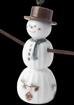 Kähler Hammershøi Christmas Snemand hængende H9.5 hvid deko