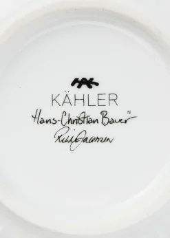 Kähler Hammershøi Christmas Skål 2024 Ø12 cm hvid m. deko