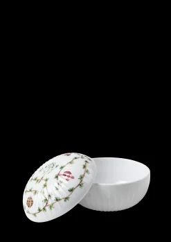 Kähler Hammershøi Christmas Bonbonniere Ø12 cm hvid m. deko