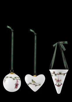 Kähler Hammershøi Christmas juleornamenter hvid m. deko