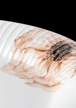 Kähler Hammershøi Poppy Tallerken hvid m. deko | Køb her