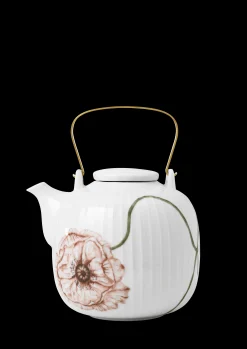 Kähler Hammershøi Poppy Tekande 1,2 l hvid m. deko | Køb her