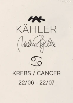 Kähler Krebs H16 i hvid fra serien Astro | Køb her