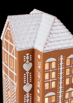 Kähler Lyshus stor i brun fra serien Gingerbread | Køb her