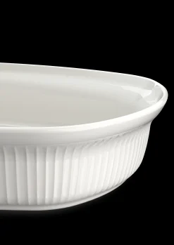 Kähler Ovnfast fad 39x29.5 cm i hvid fra serien Hammershøi