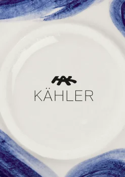 Kähler Vase H10.5 cm i blå fra serien Tulle | Køb her