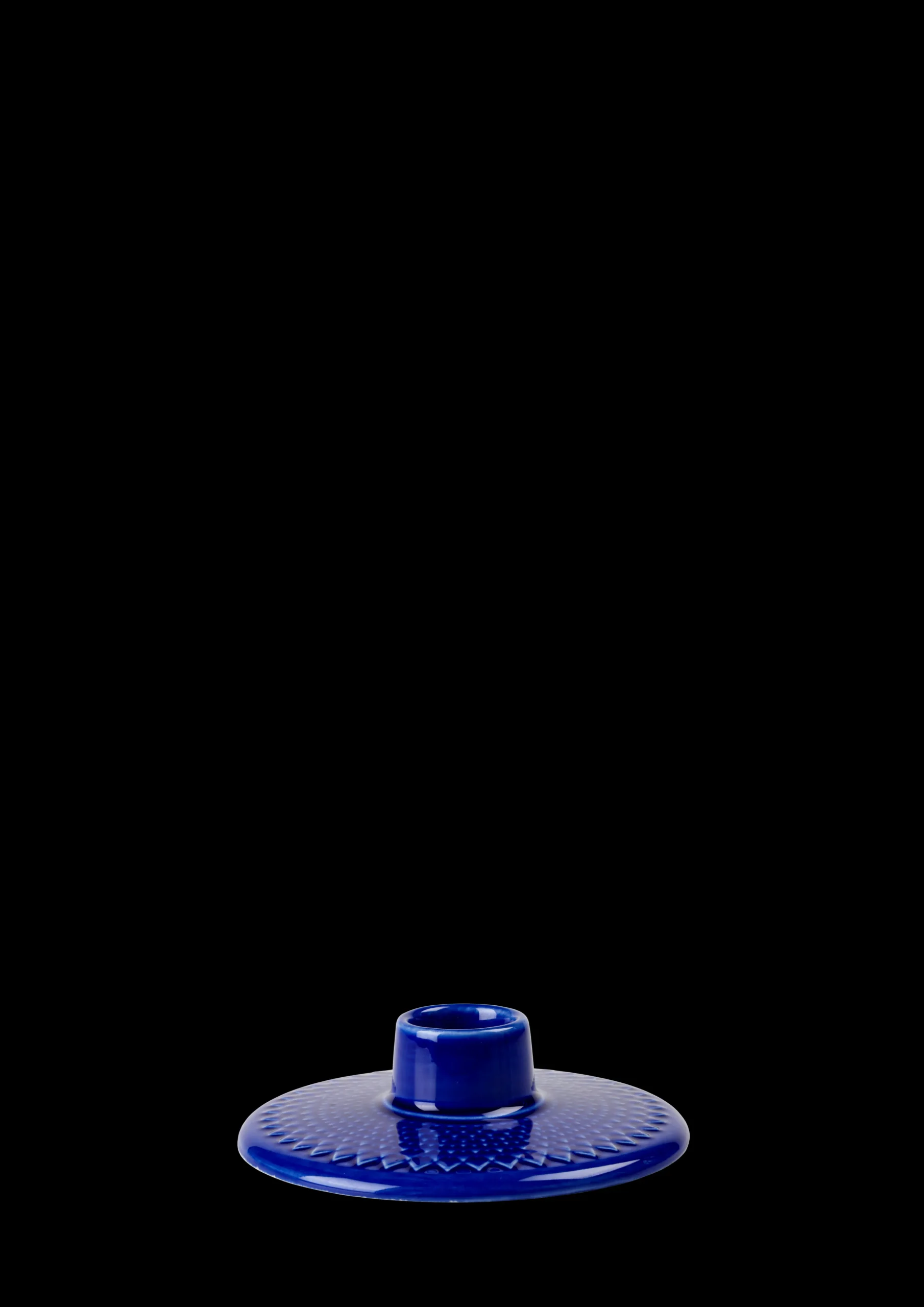 Lyngby Porcelæn Kronelysestage H3 cm i blå | Køb her