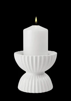 Lyngby Porcelæn Lyngby Tura Bloklysestage hvid | Køb her