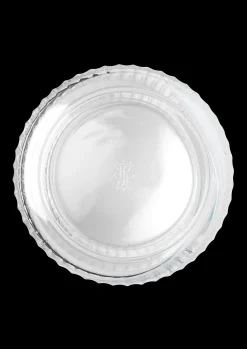 Lyngby Porcelæn Lyngby Vase H25 cm swirl hvid mundblæst glas