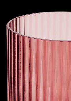 Lyngby Porcelæn Lyngby Vase burgundy mundblæst glas