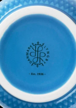 Lyngby Porcelæn Rhombe Color Vase H20 blå porcelæn | Køb her