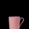 Lyngby Porcelæn Rhombe Color Krus med hank 33 cl rosa