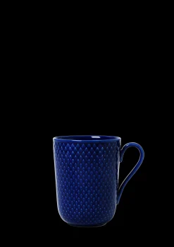 Lyngby Porcelæn Rhombe Color Krus med hank 33 cl mørk blå