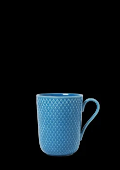 Lyngby Porcelæn Rhombe Color Krus med hank 33 cl blå
